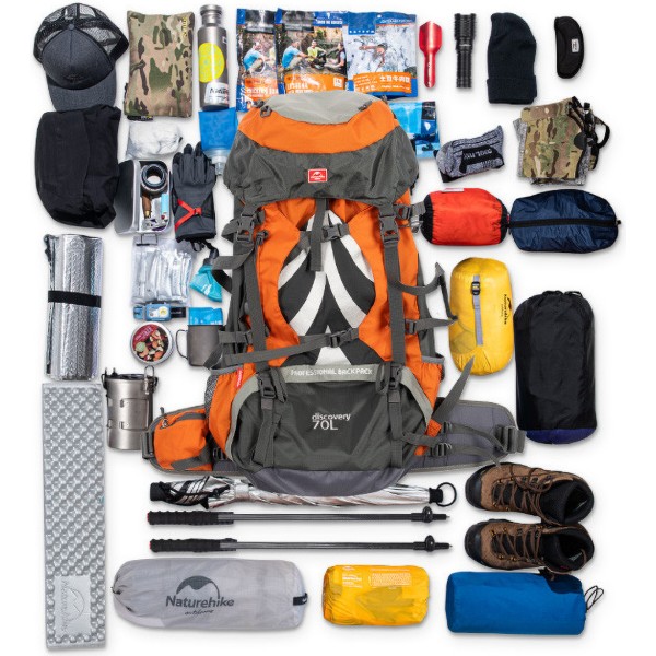 Фото - Туристичний рюкзак Naturehike NH70B070-B 70 л + 5 л (6927595709023)